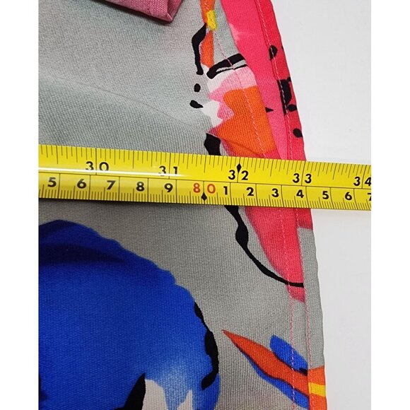 St. John Floral Tunic Dress With Rhinestone Accents Size P Silk Blend - Picture 15 of 15